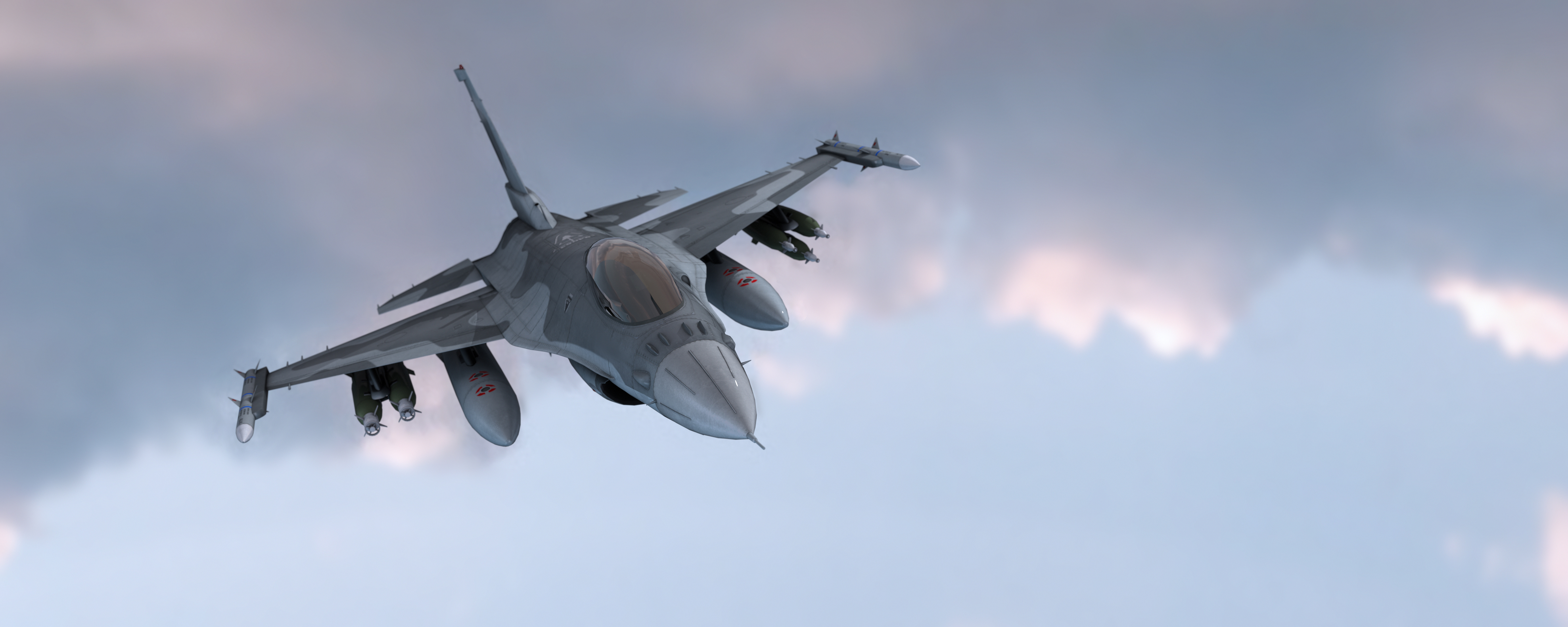 Fighter jet / 3d render